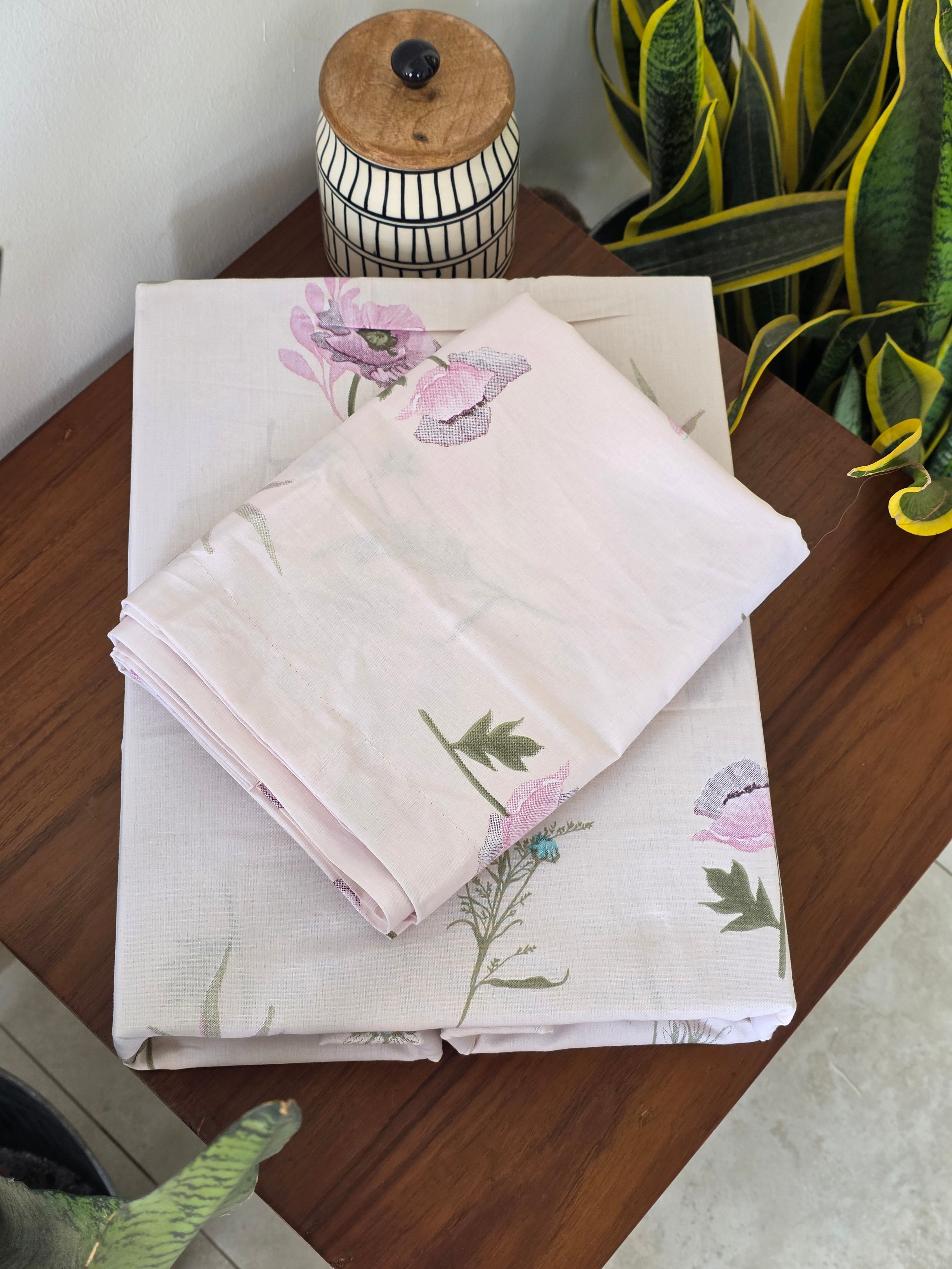 300 TC Pure Cotton Fitted Bedsheet