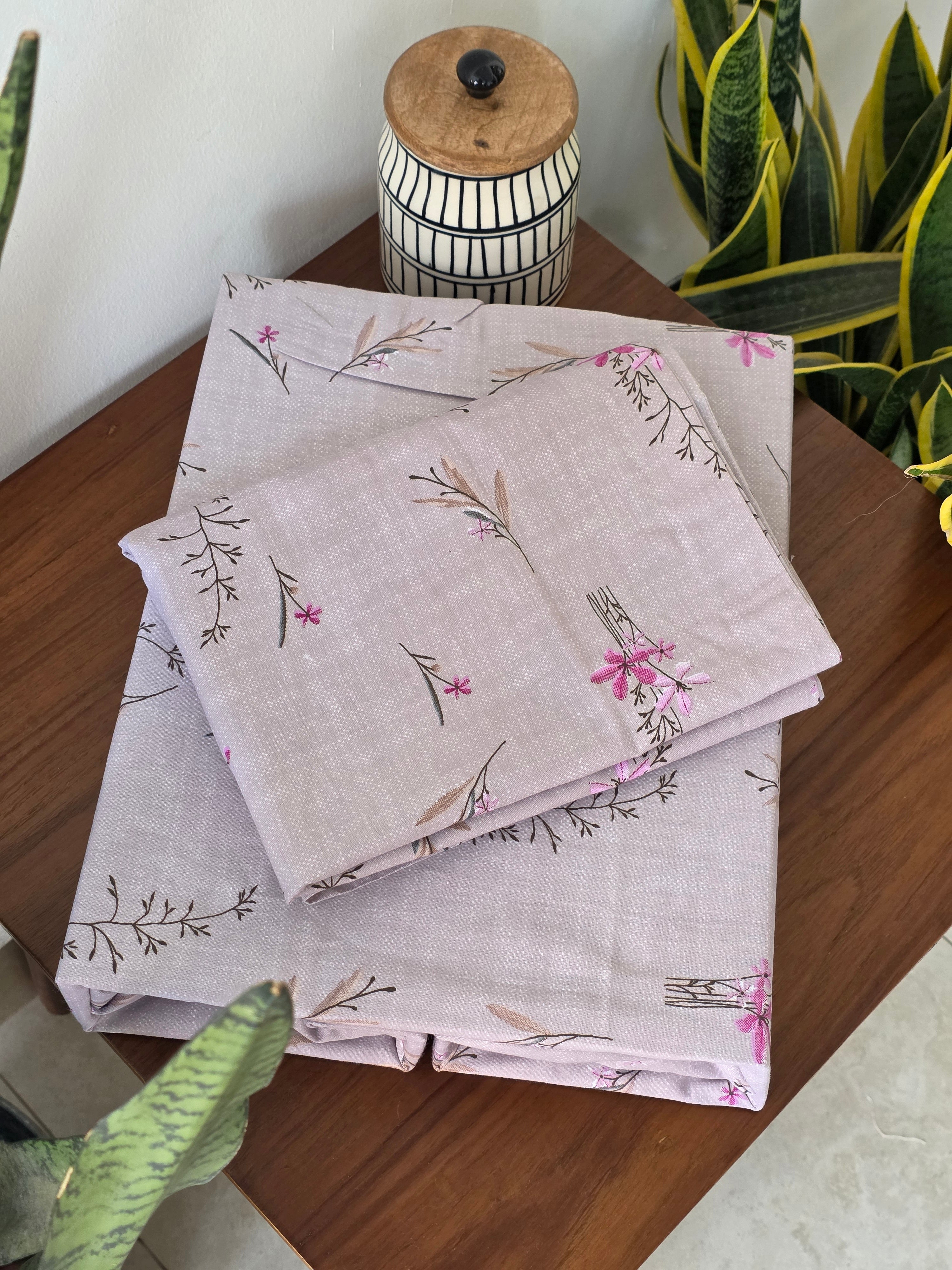 300 TC Pure Cotton Fitted Bedsheet