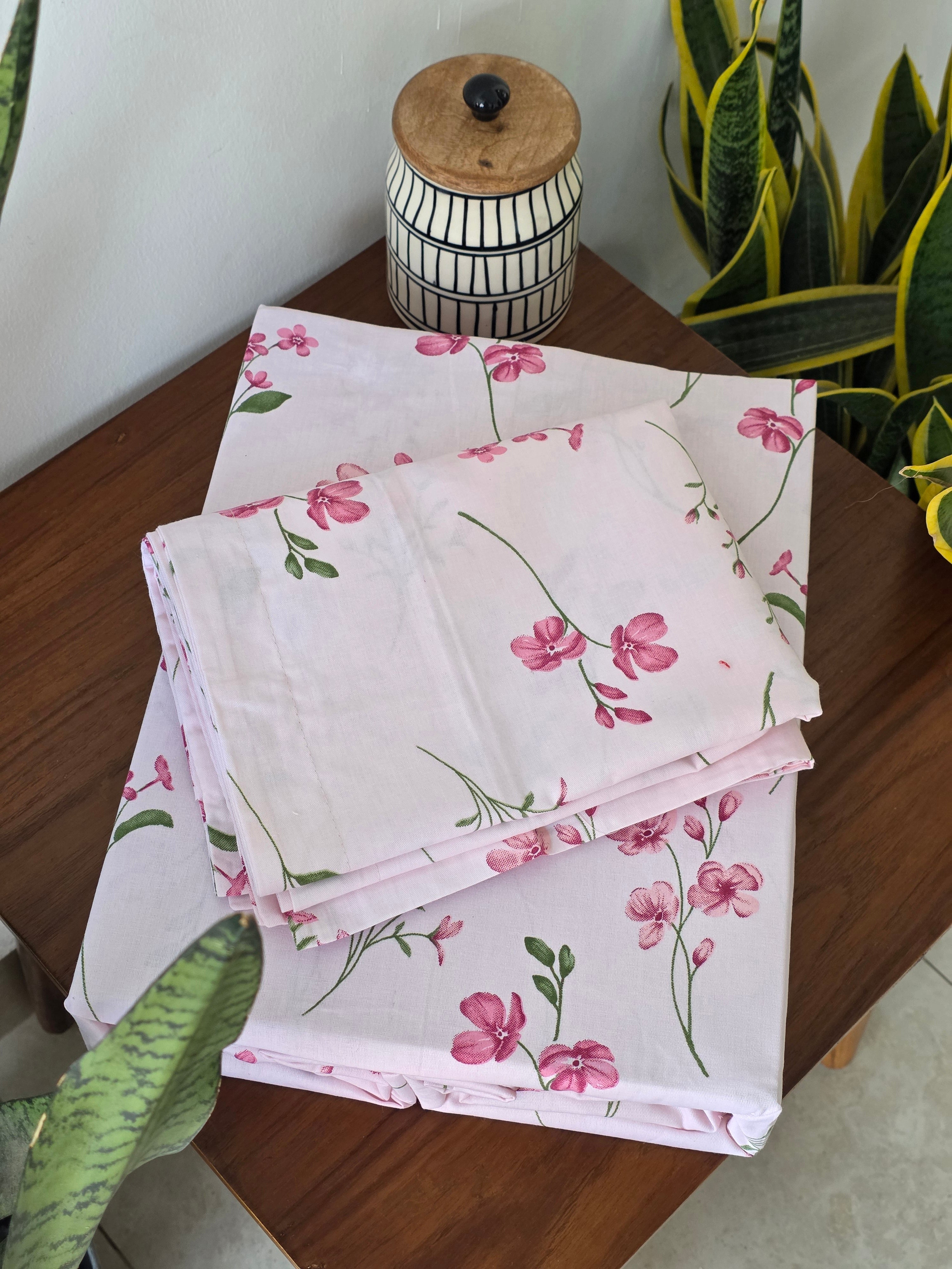 300 TC Pure Cotton Fitted Bedsheet