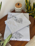 300 TC Pure Cotton Fitted Bedsheet