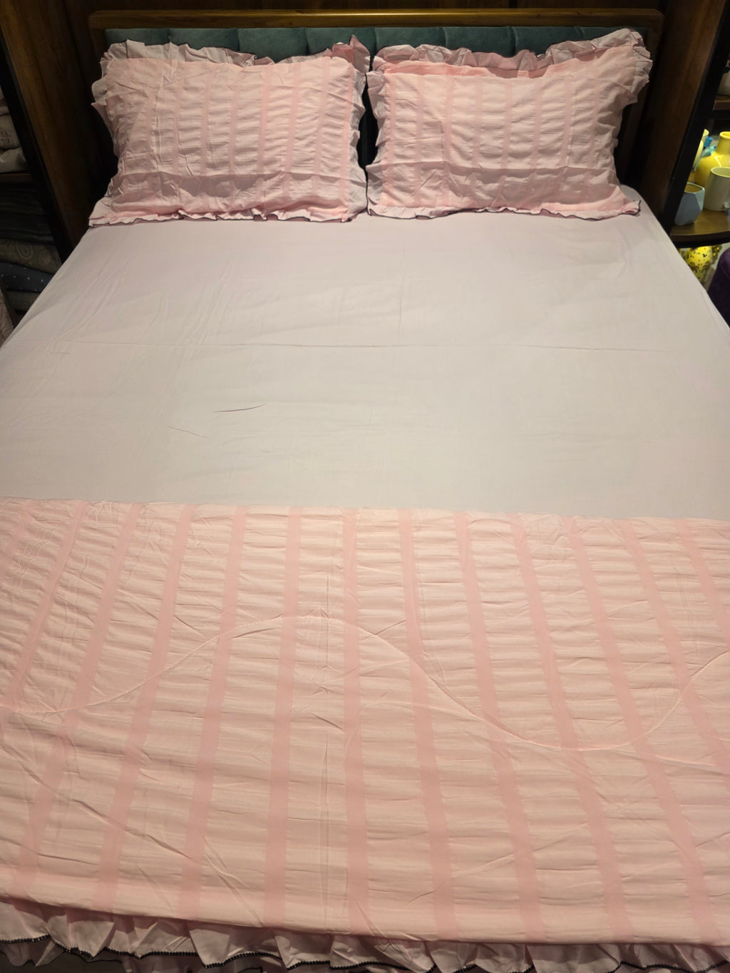 Ruched Comforter Set – King Size