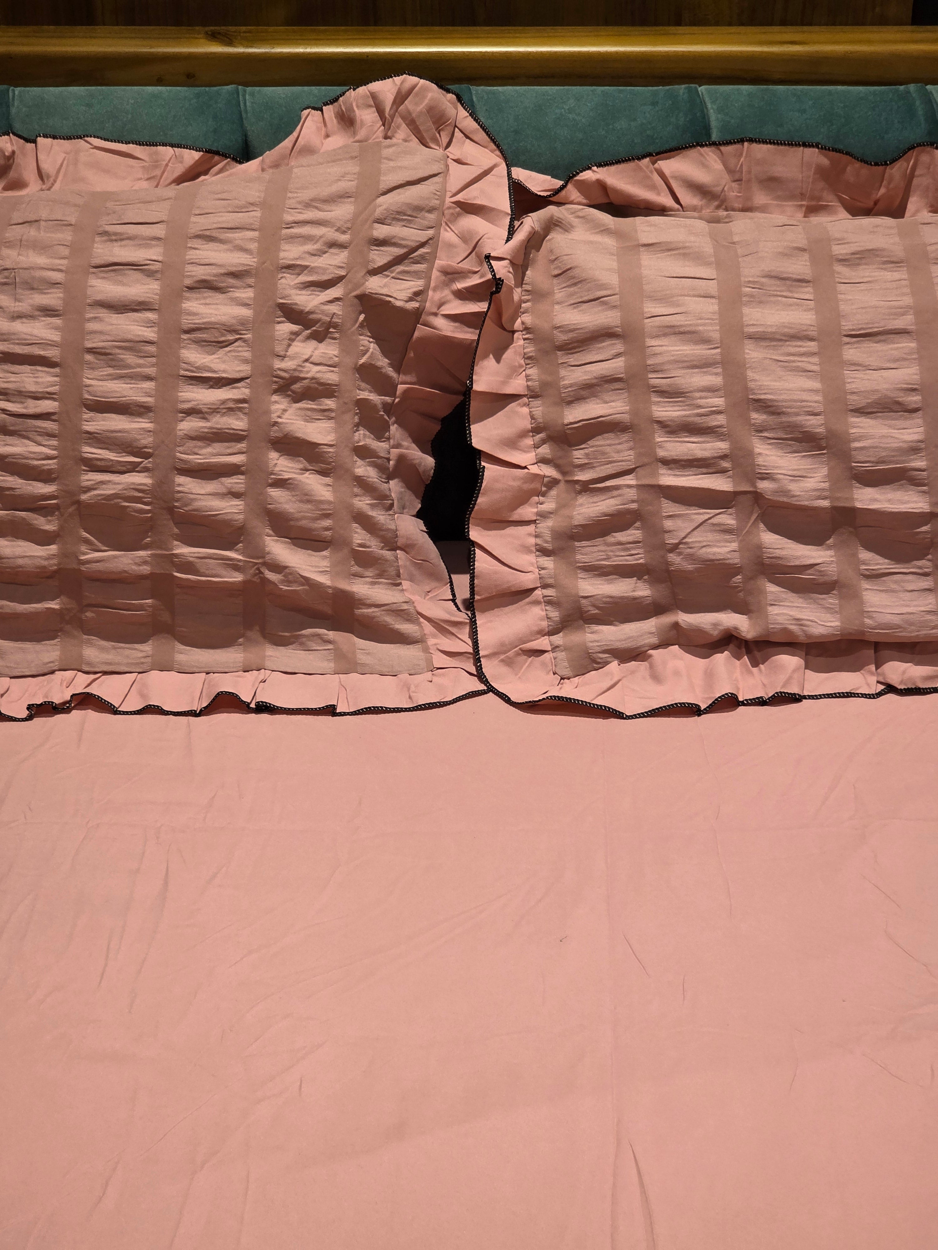 Ruched Comforter Set – King Size