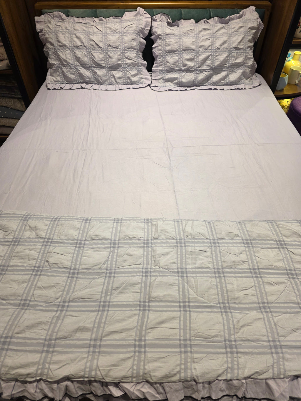 Ruched Comforter Set – King Size