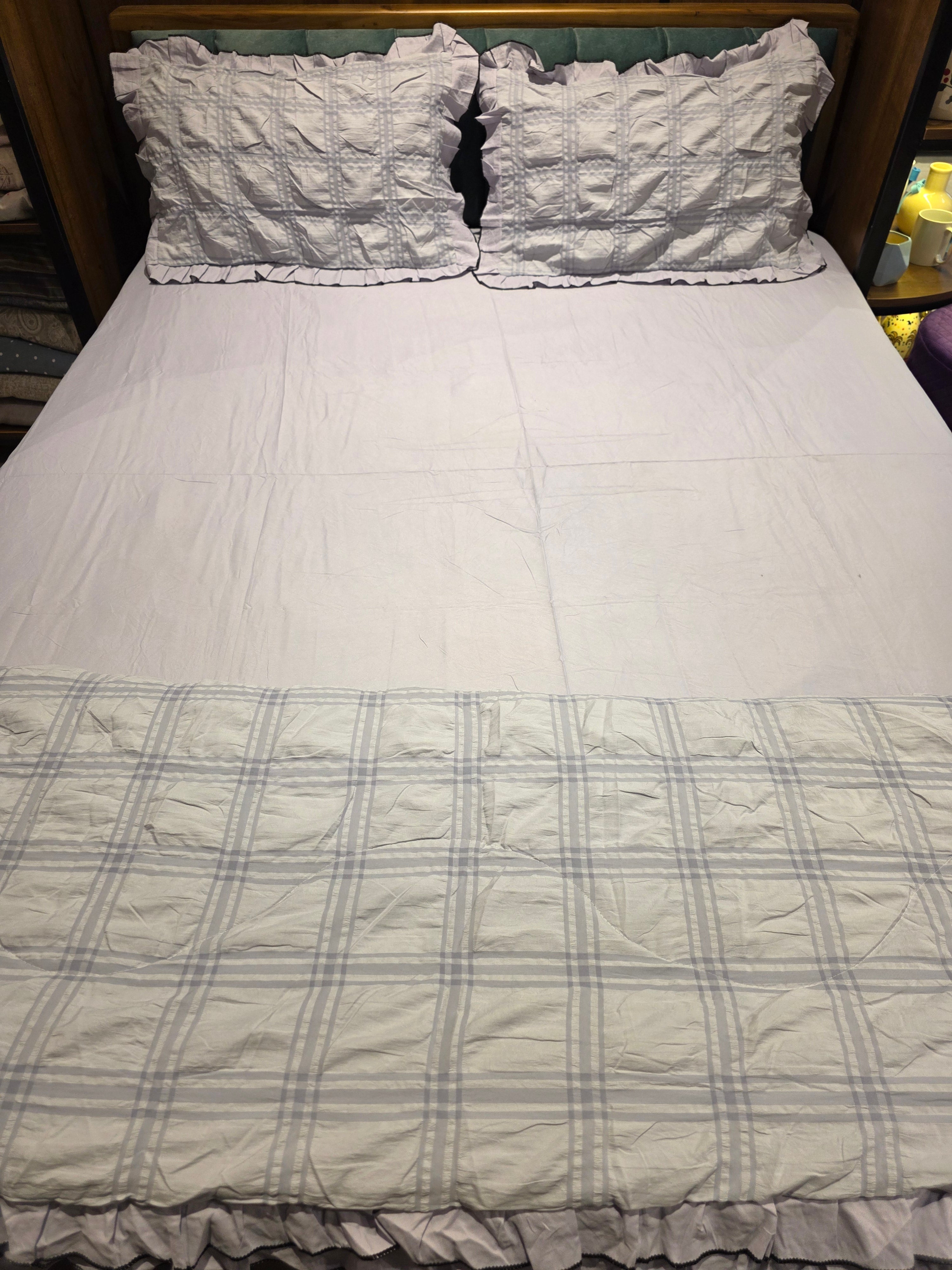 Ruched Comforter Set – King Size