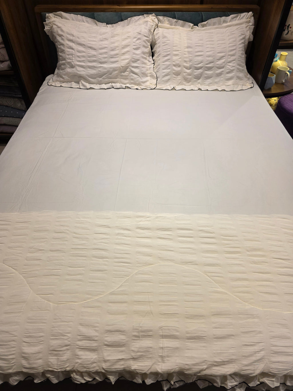 Ruched Comforter Set – King Size