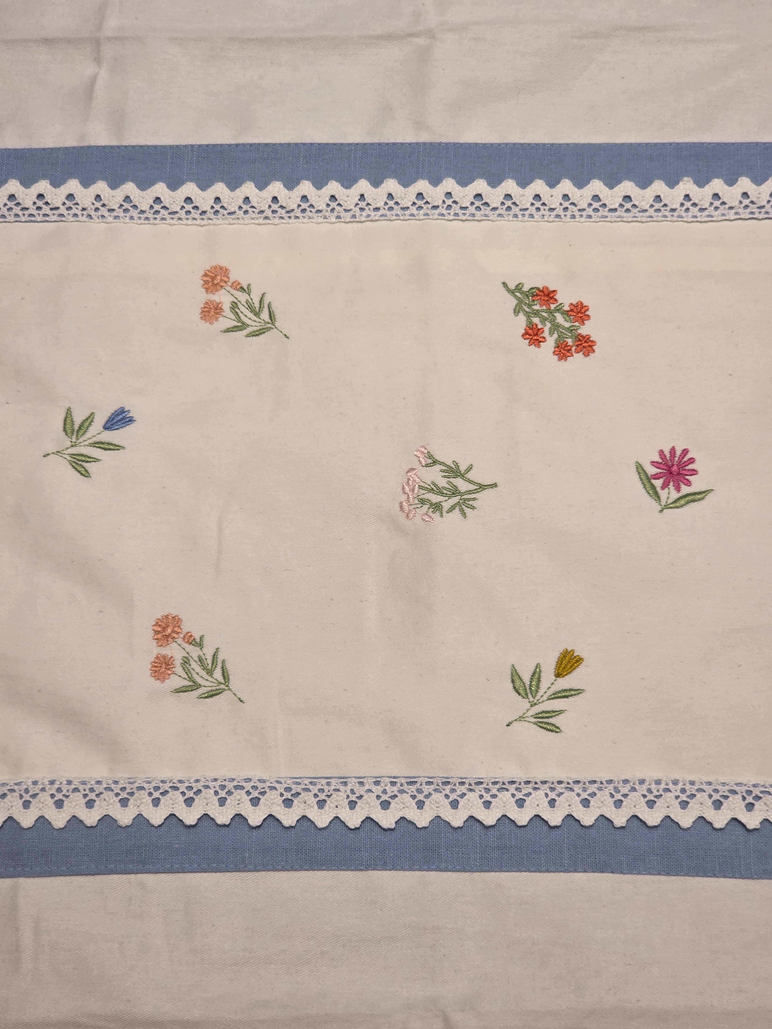 King Size Embroidered Lace Bedsheet Set