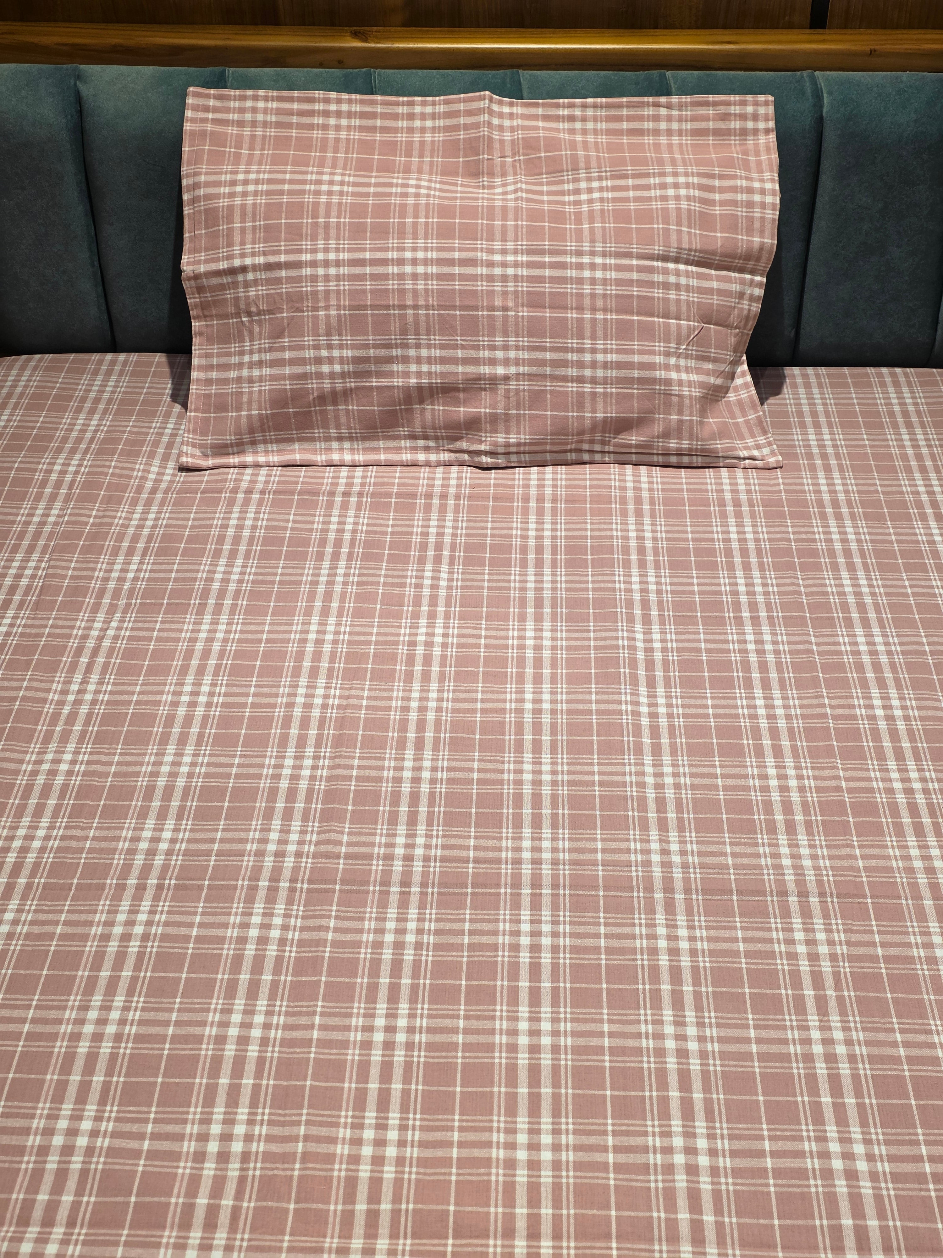 Pure Cotton Pastel Single Bedsheet Set