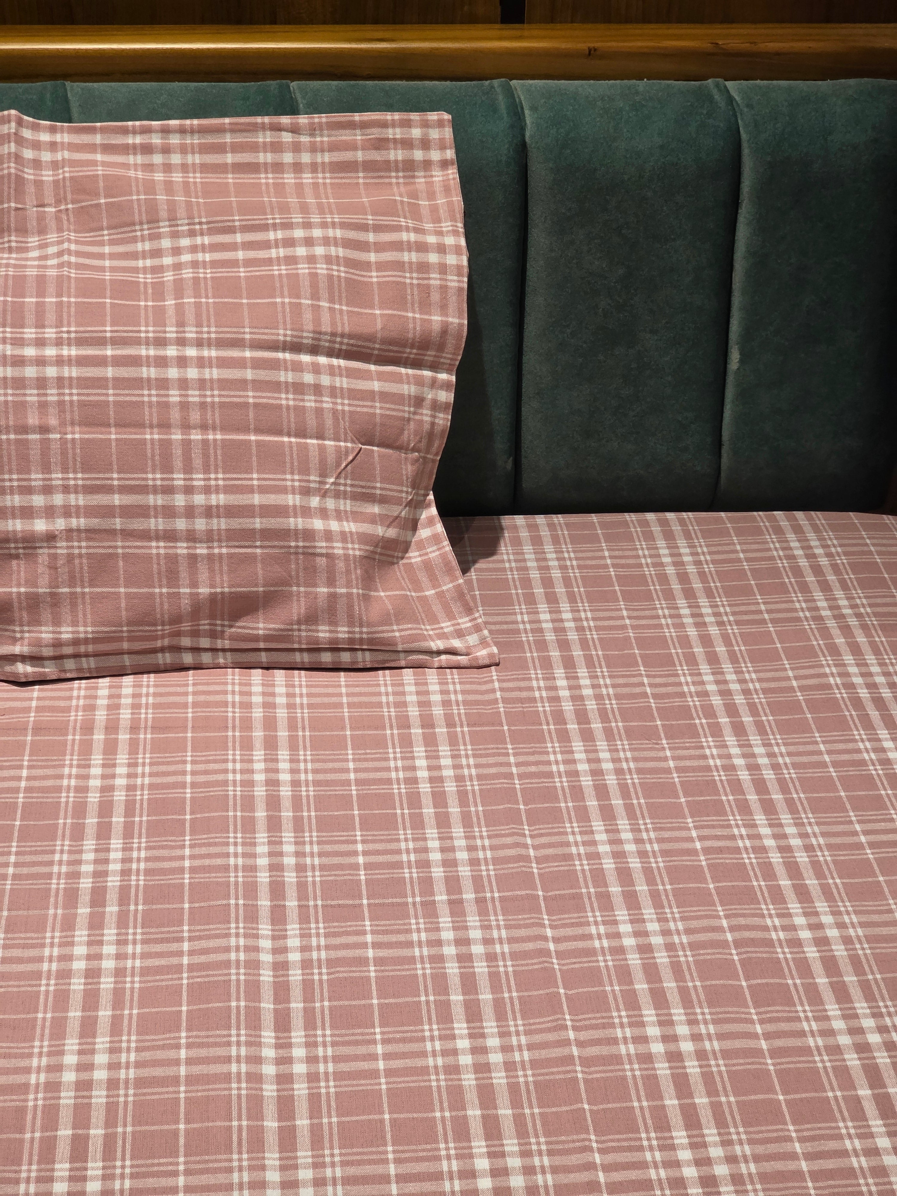 Pure Cotton Pastel Single Bedsheet Set