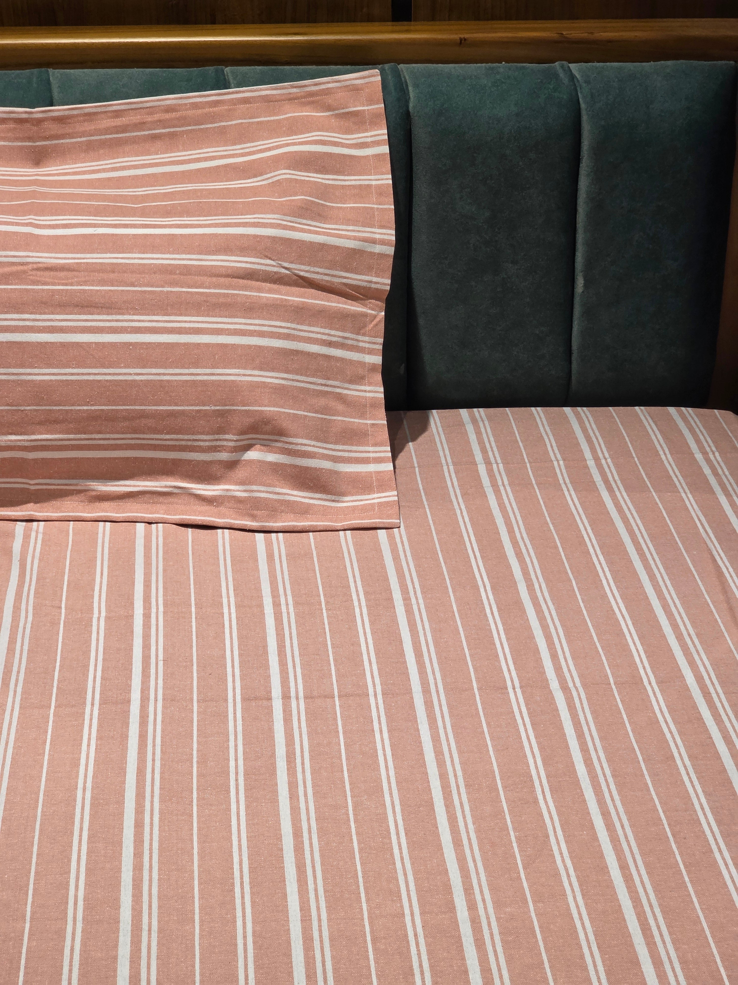 Pure Cotton Pastel Single Bedsheet Set