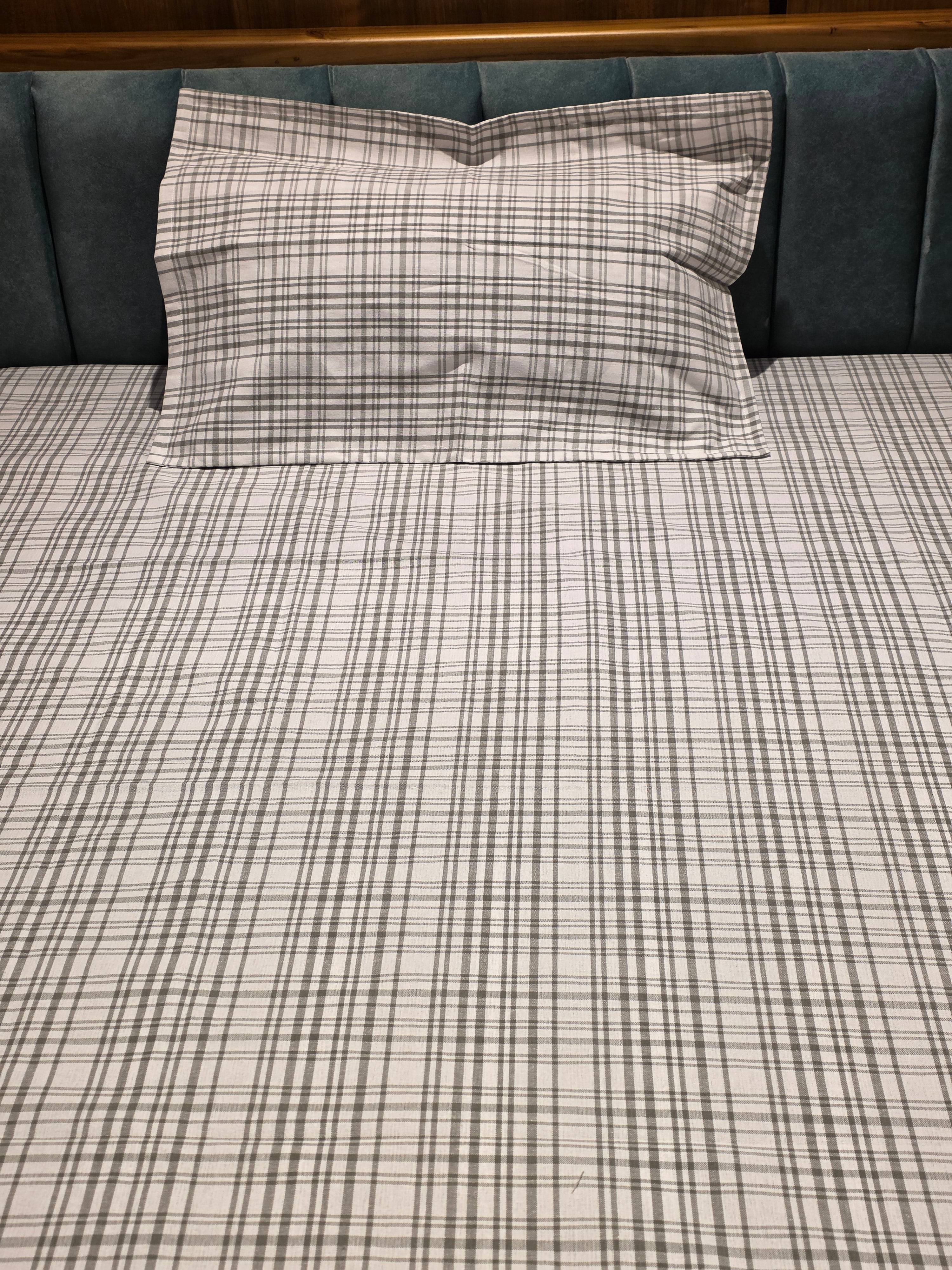 Pure Cotton Pastel Single Bedsheet Set