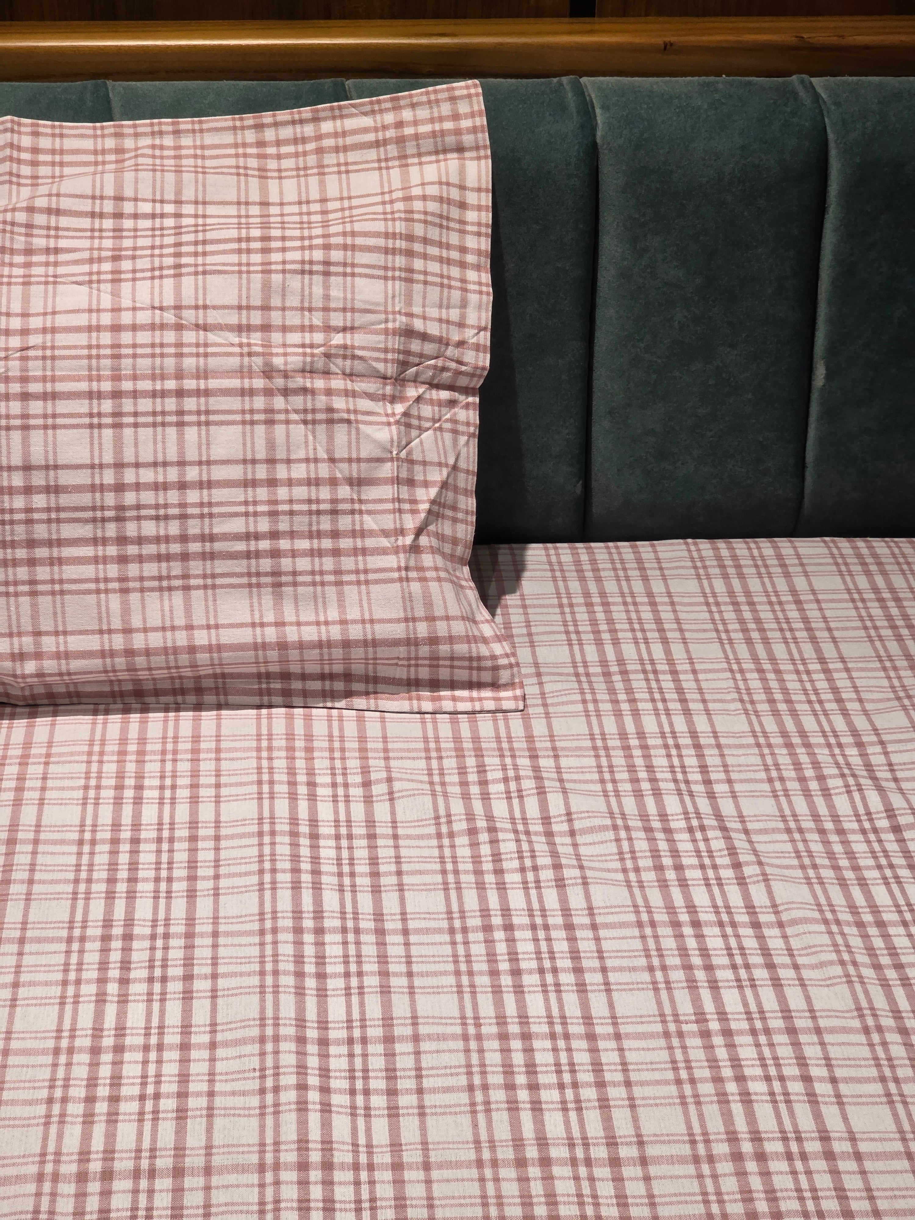 Pure Cotton Pastel Single Bedsheet Set