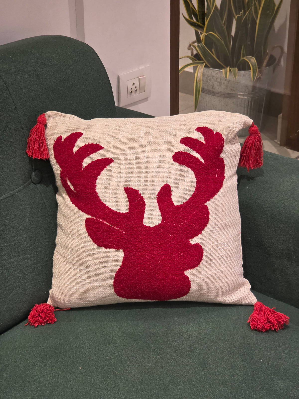 XMAS THEME CUSHION COVER 16*16