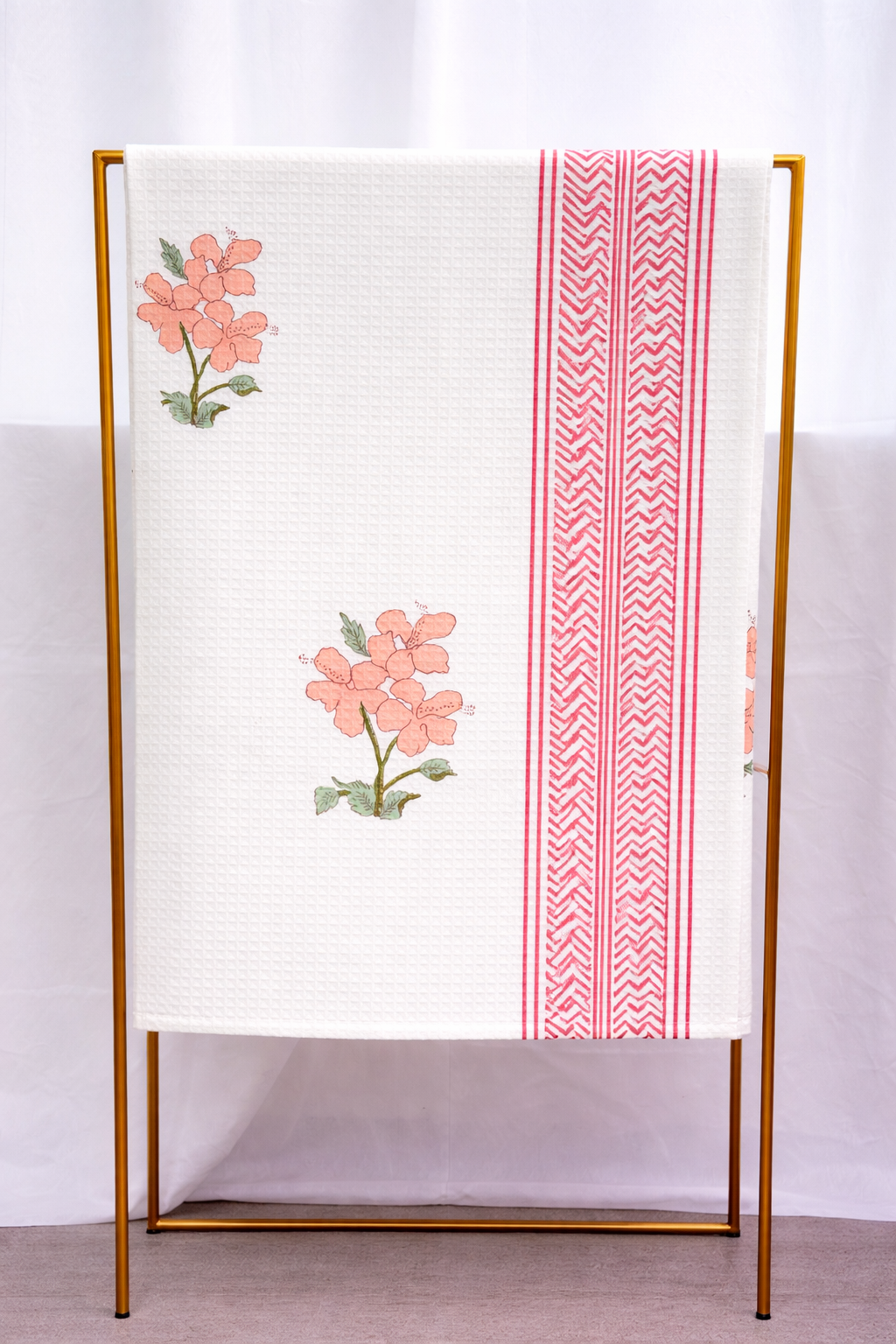 Pure Cotton Hand Block Print Bath Towel