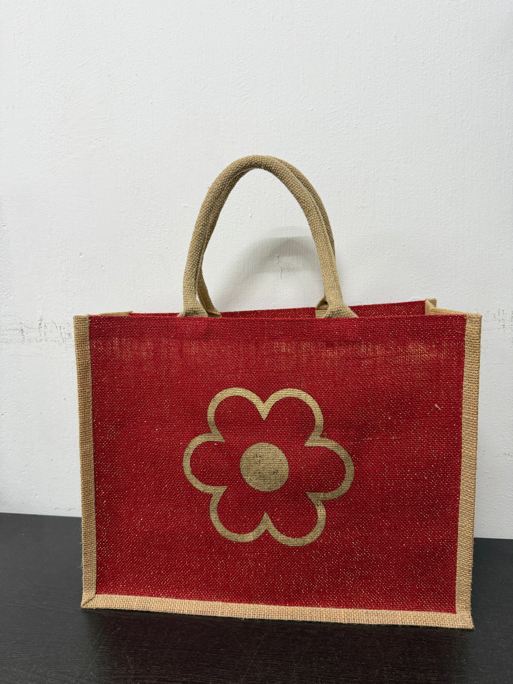 Christmas Themed Jute Bag Set of  10 Bags