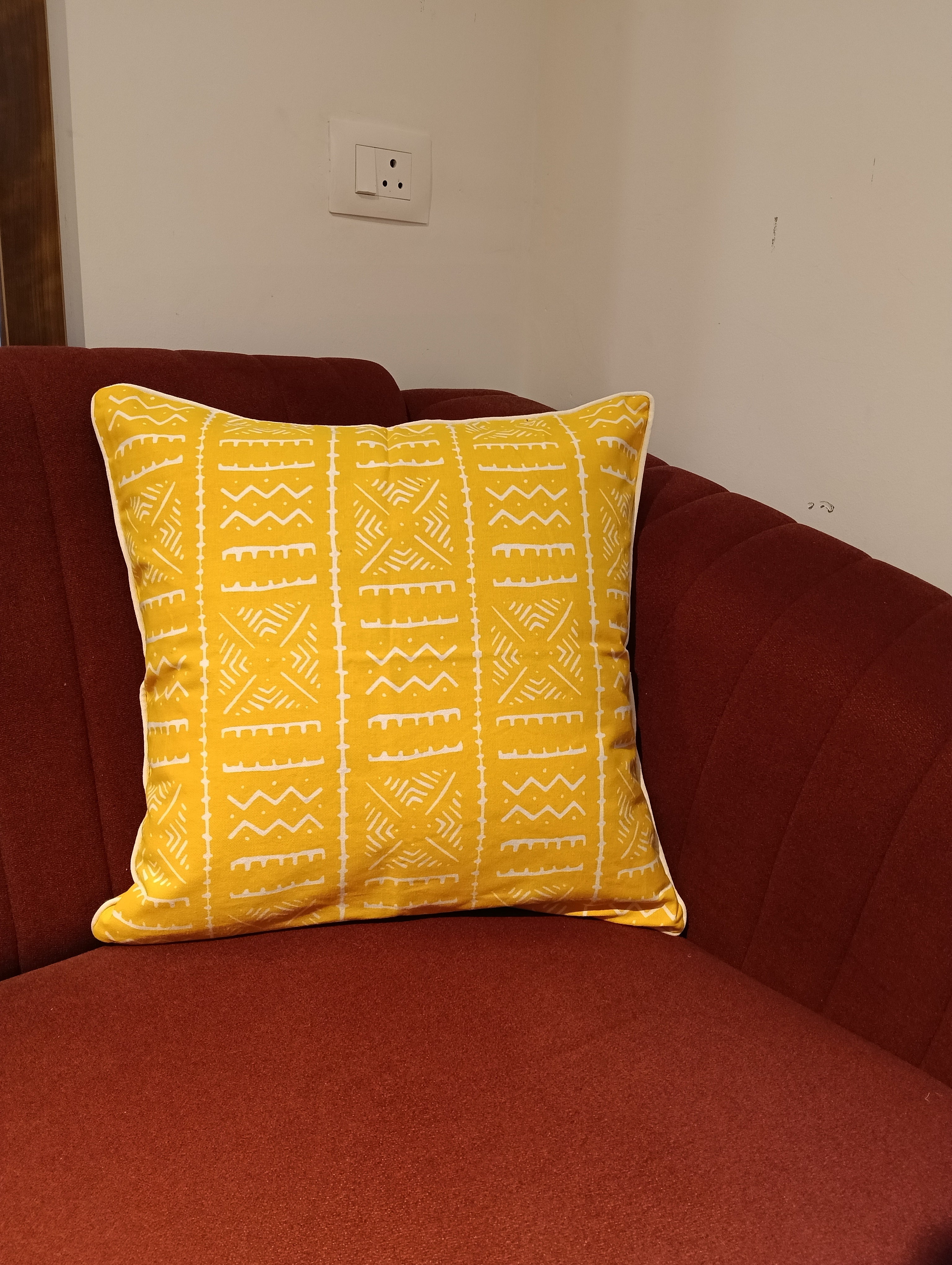 Vishu Special Kanikonna Cushion Cover
