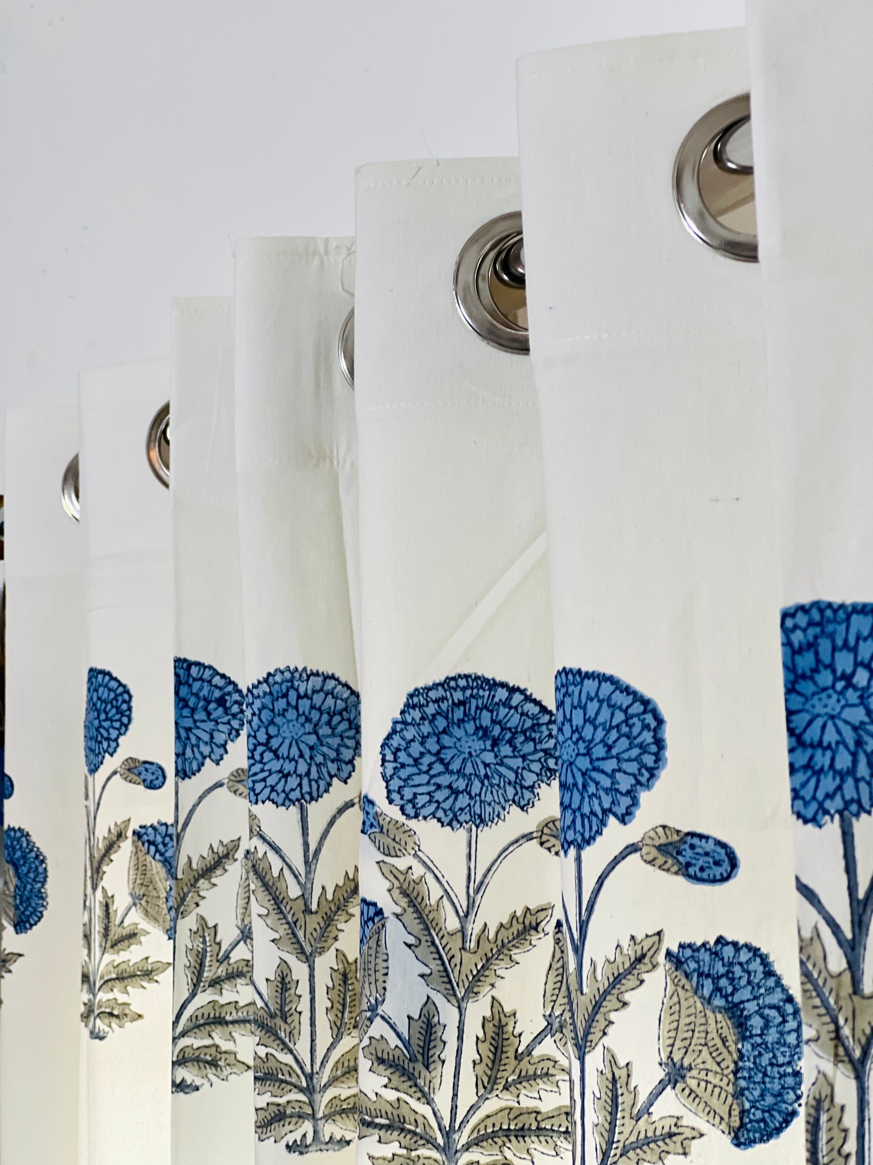 Hand Block Print Curtains – 7 FT