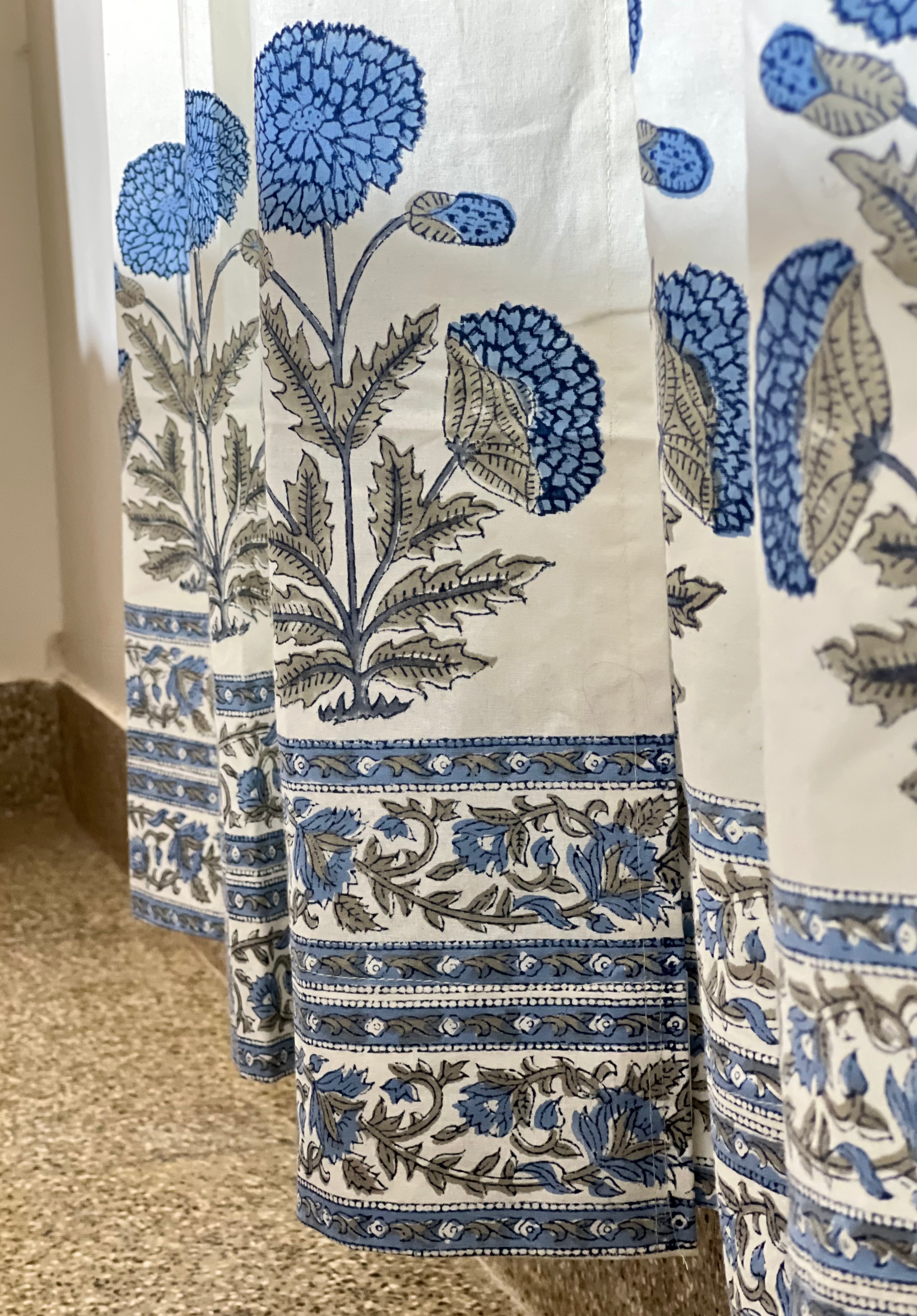 Hand Block Print Curtains – 7 FT