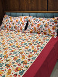 Christmas Theme Border Bedsheets