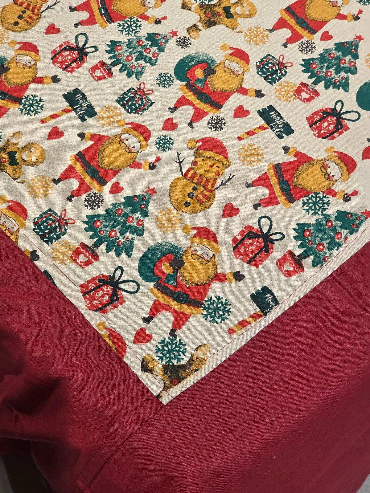 Christmas Theme Border Bedsheets