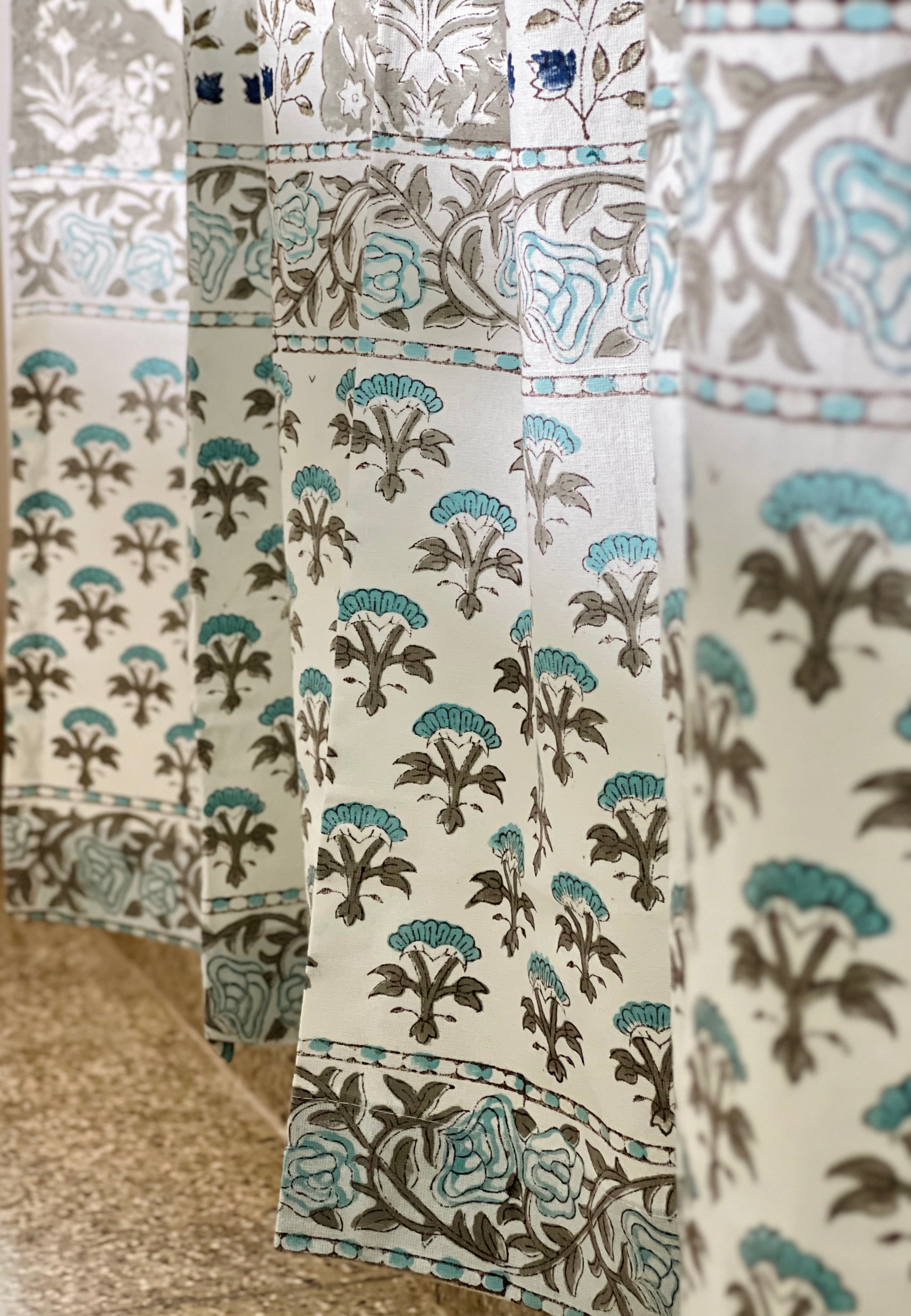 Hand Block Print Curtains – 7 FT