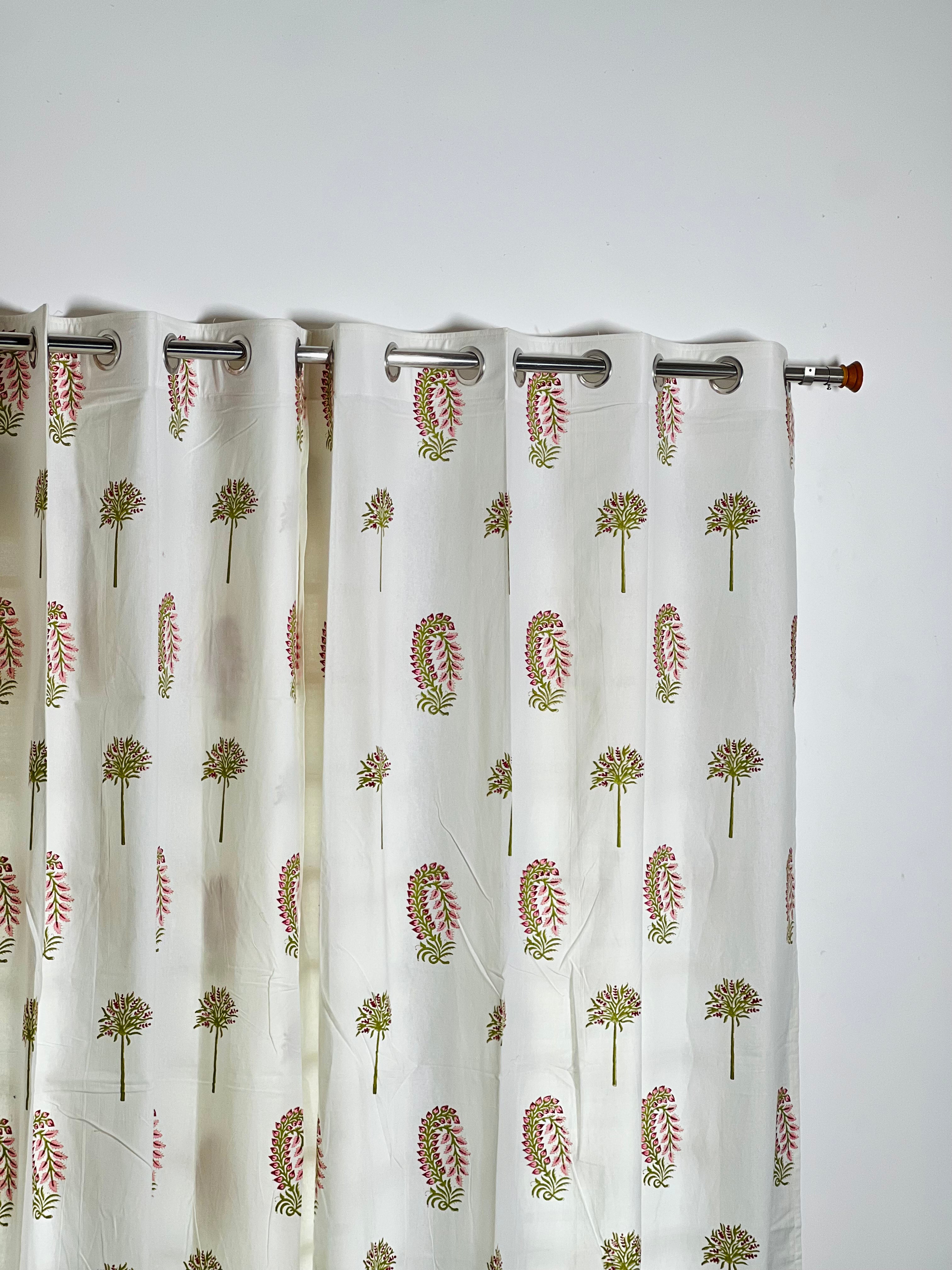 Hand Block Print Curtains – 7 FT