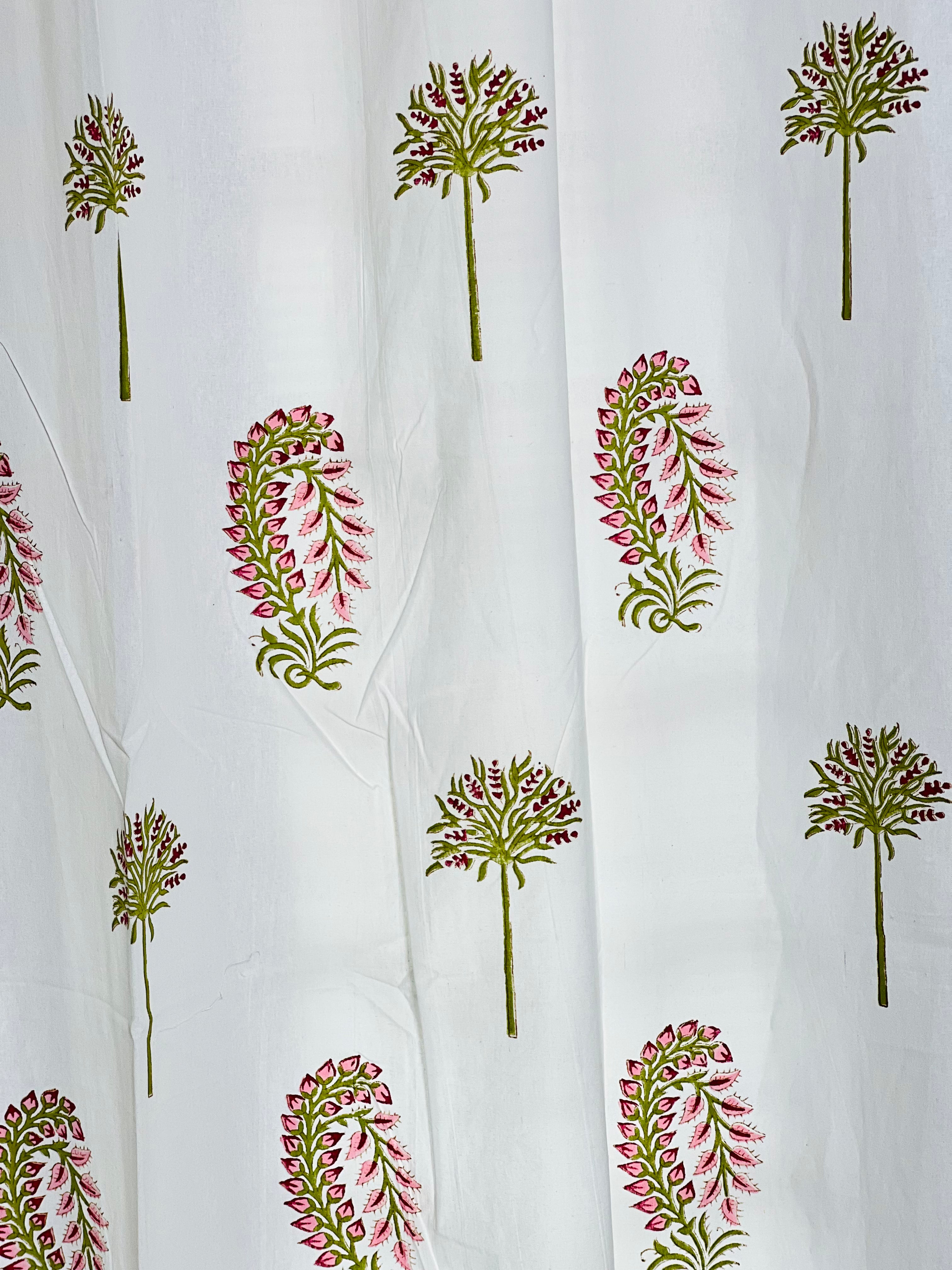 Hand Block Print Curtains – 7 FT