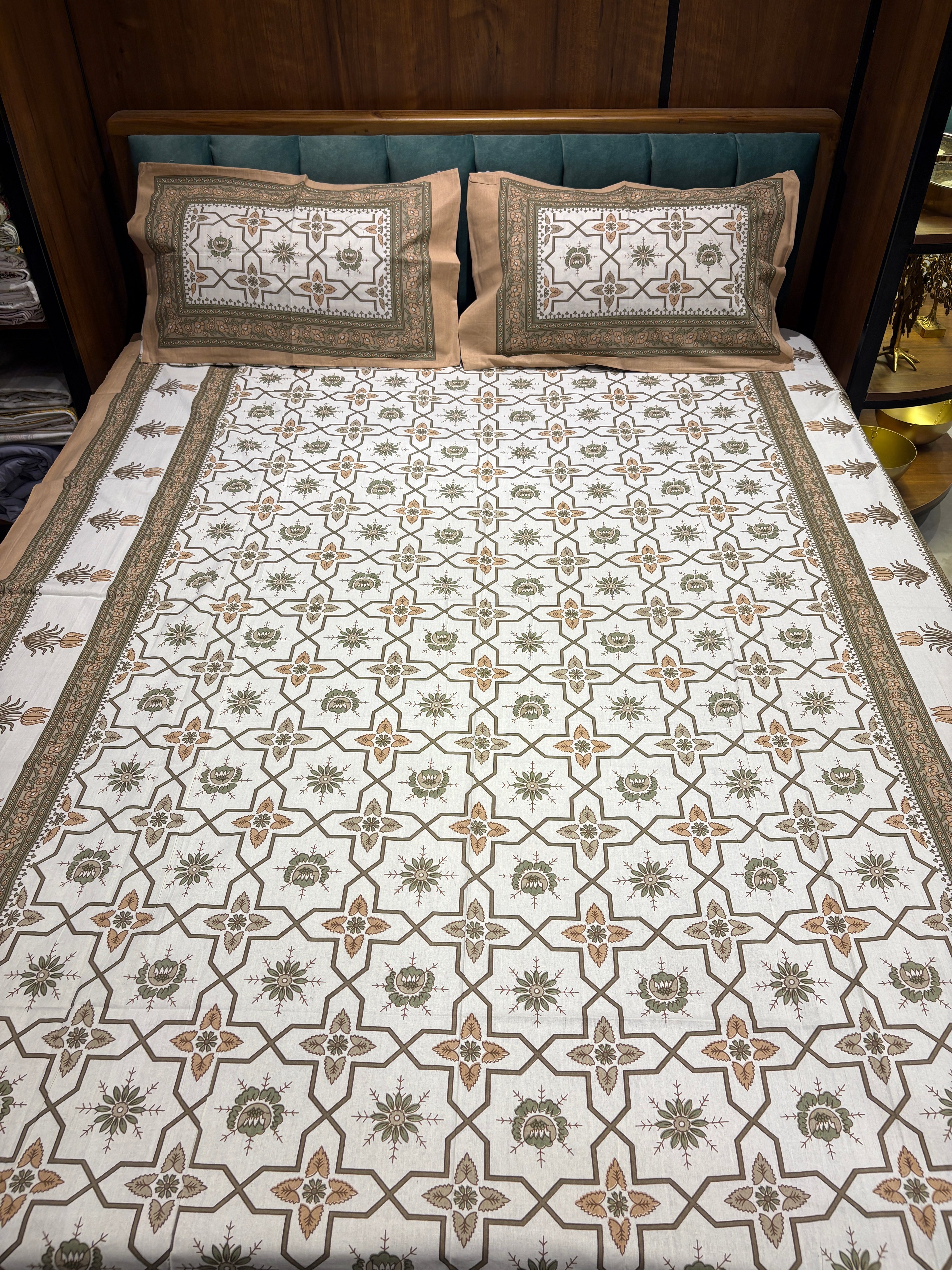Cotton Double Bedsheet Set
