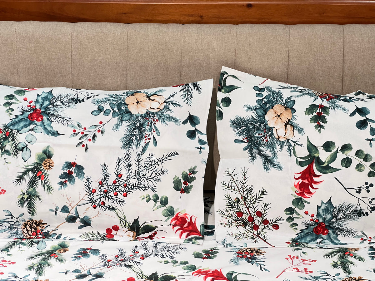 Xmas Theme Single Bedsheets