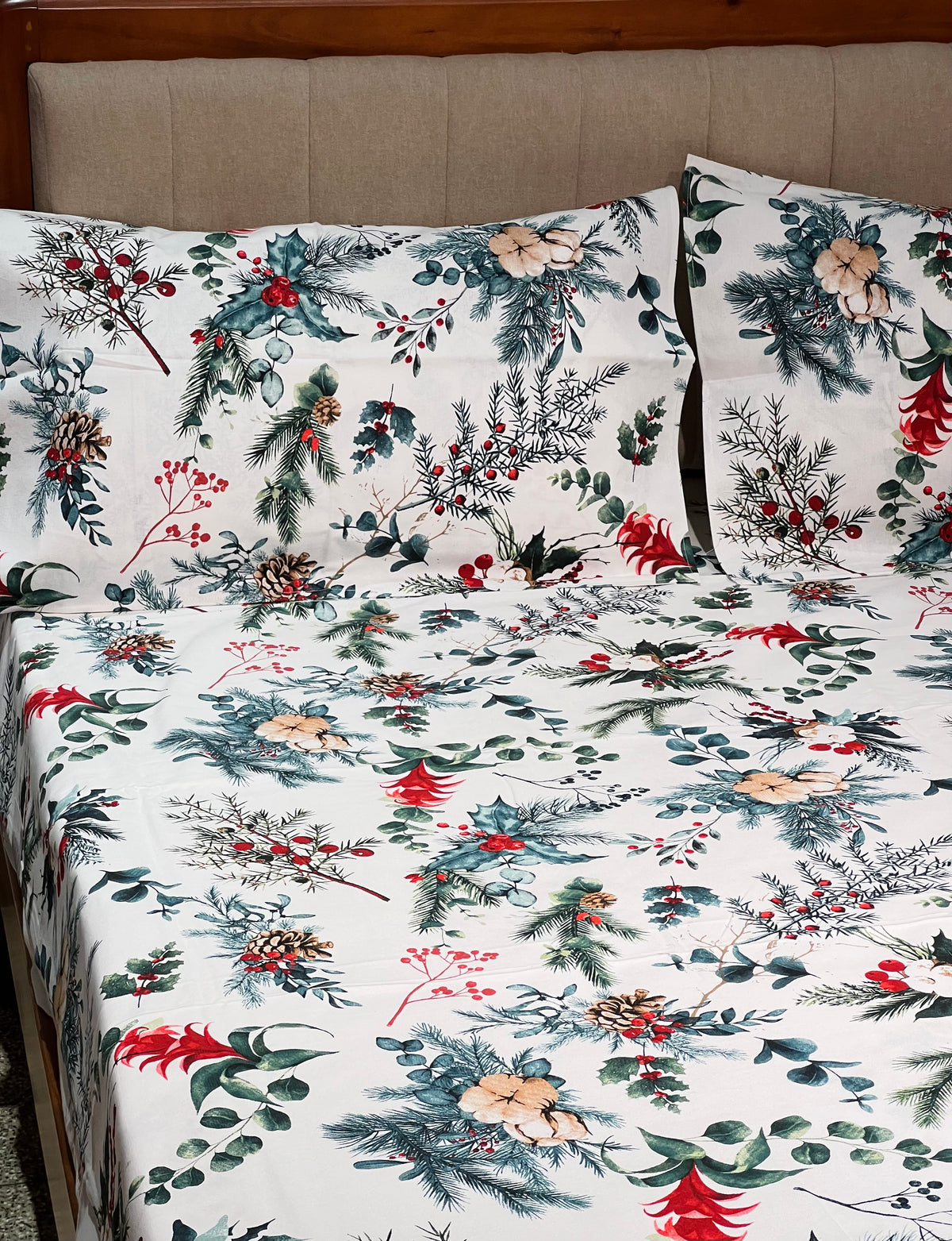 Xmas Theme Single Bedsheets