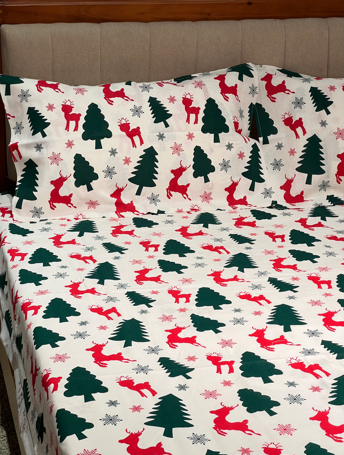 Xmas Theme Single Bedsheets