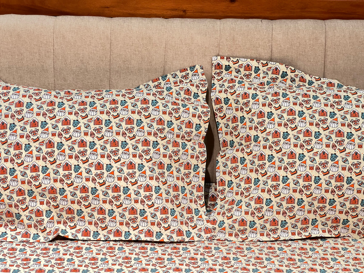 Xmas Theme Single Bedsheets