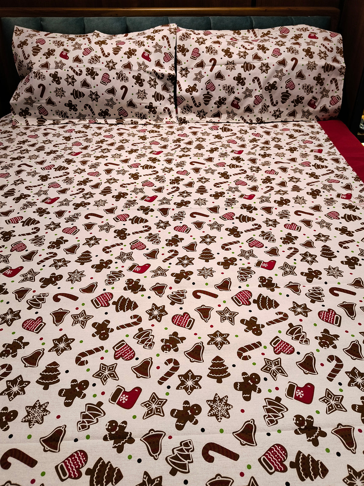 Xmas Theme King Size Bedsheets