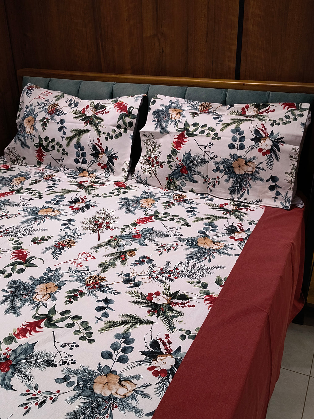 Xmas Theme King Size bedsheets