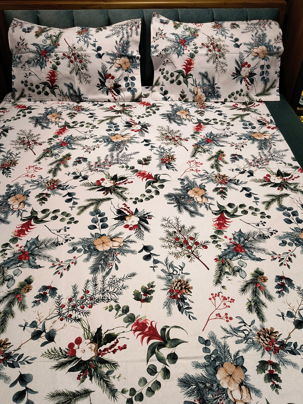 Xmas Theme King Size Bedsheets