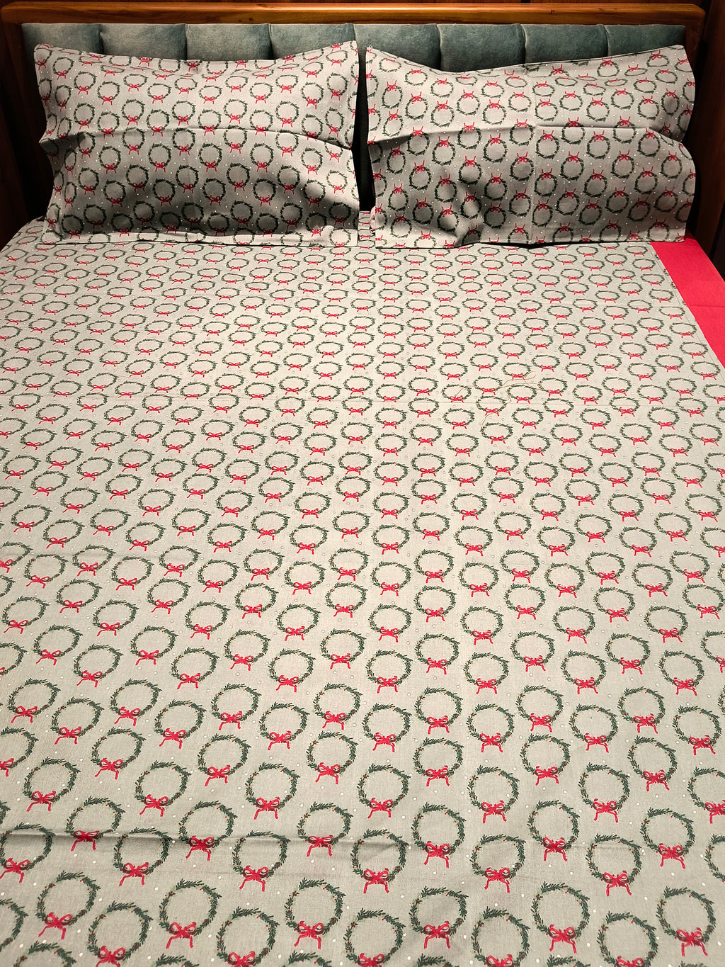 Xmas Theme King Size Bedsheets