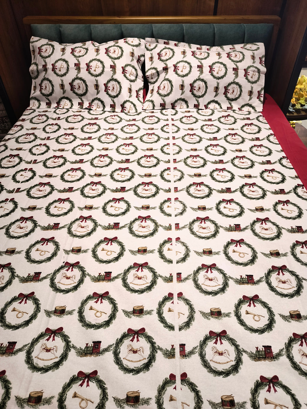 Xmas Theme King Size Bedsheets