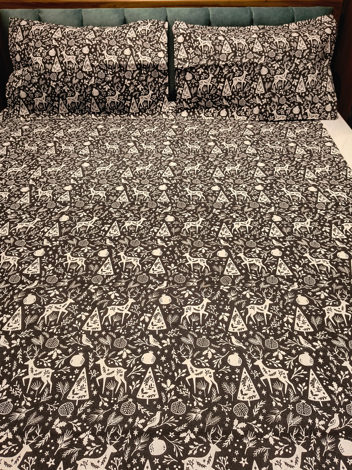 Xmas Theme King Size Bedsheets
