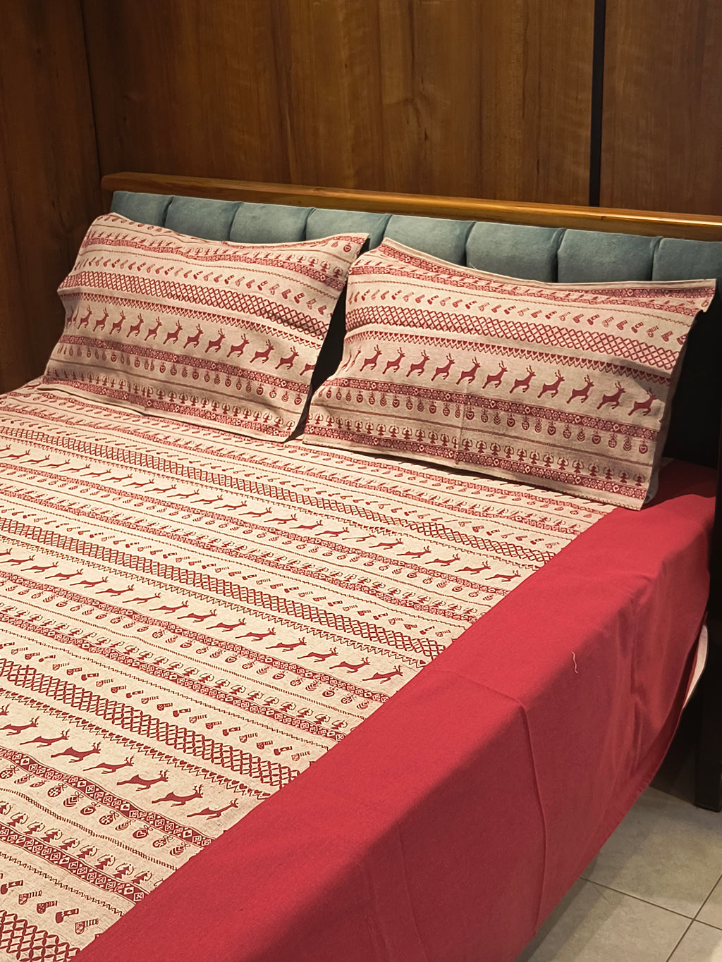 Xmas Theme King Size  Bedsheets