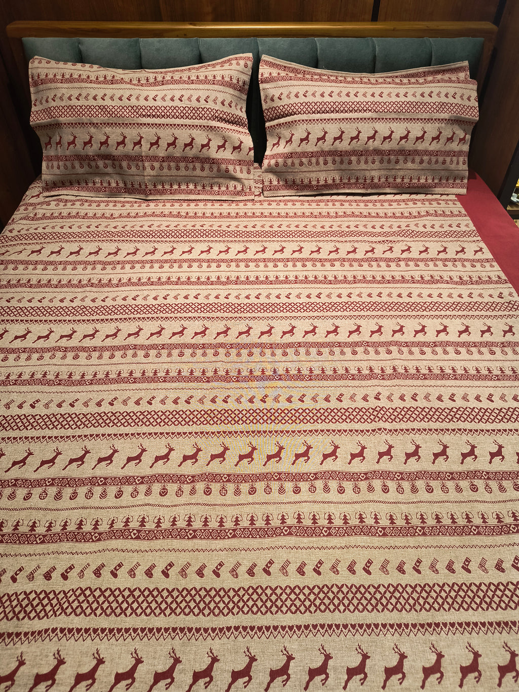 Xmas Theme King Size  Bedsheets