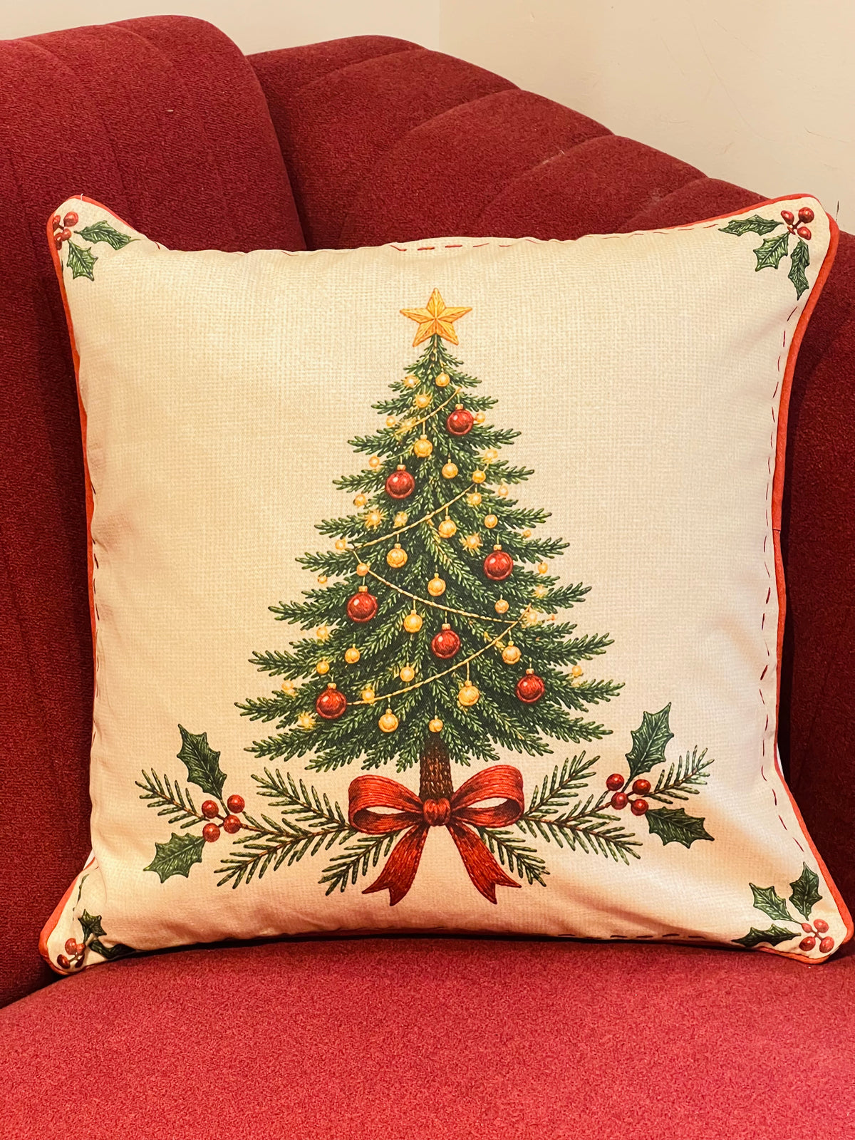 Xmas Theme Cushion Cover 16*16