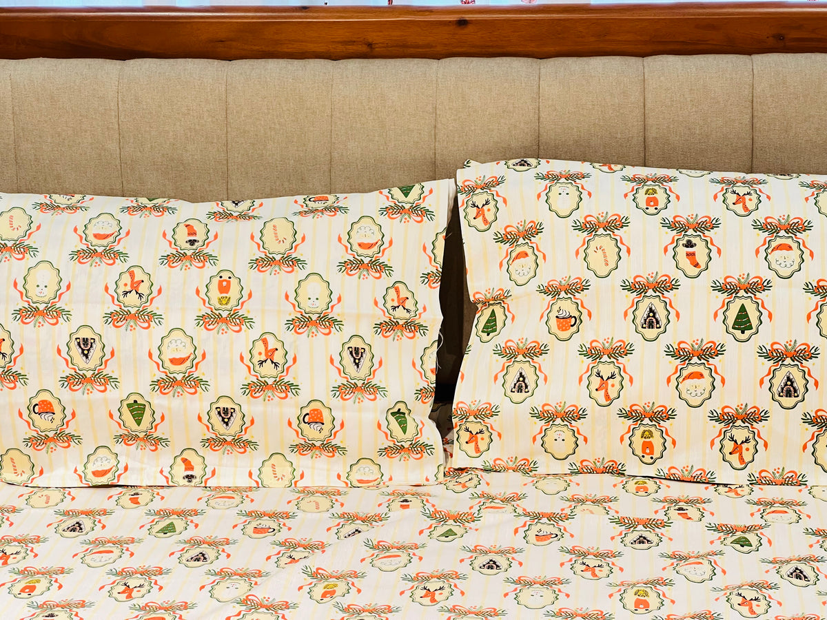 Xmas Theme Single Bedsheets