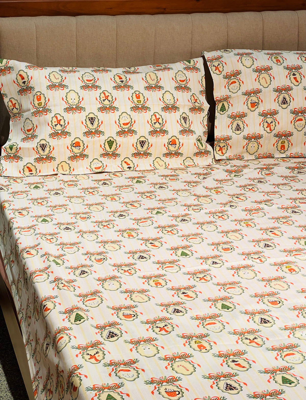 Xmas Theme Single Bedsheets