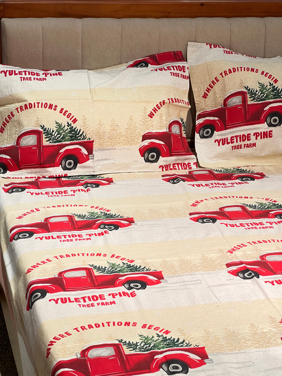Xmas Theme Single Bedsheets
