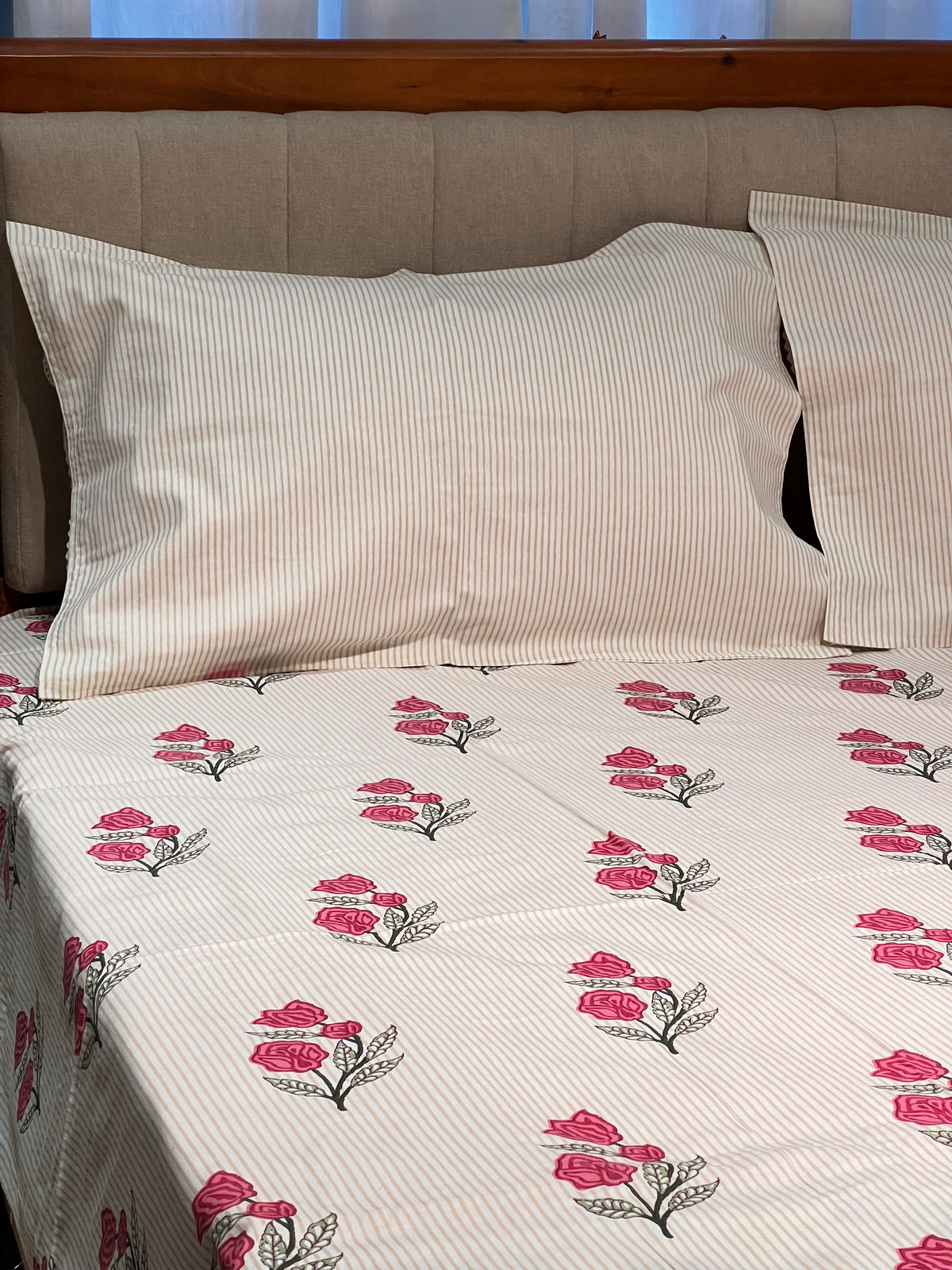 Block Print King Size Bedsheet