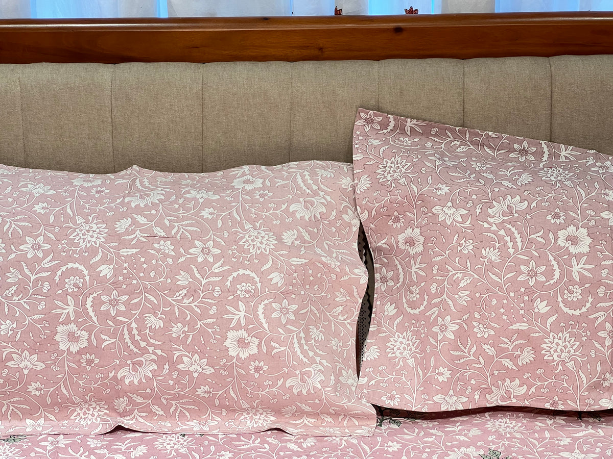 Block Print King Size Bedsheet