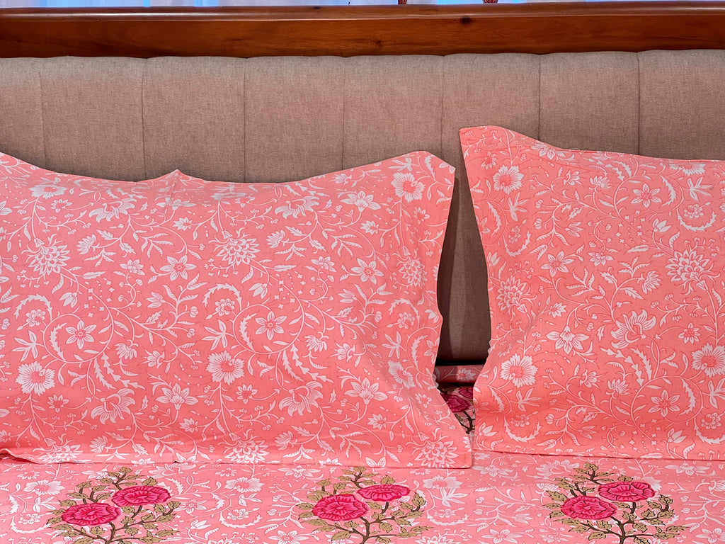 Block Print King Size Bedsheet