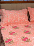 Block Print King Size Bedsheet
