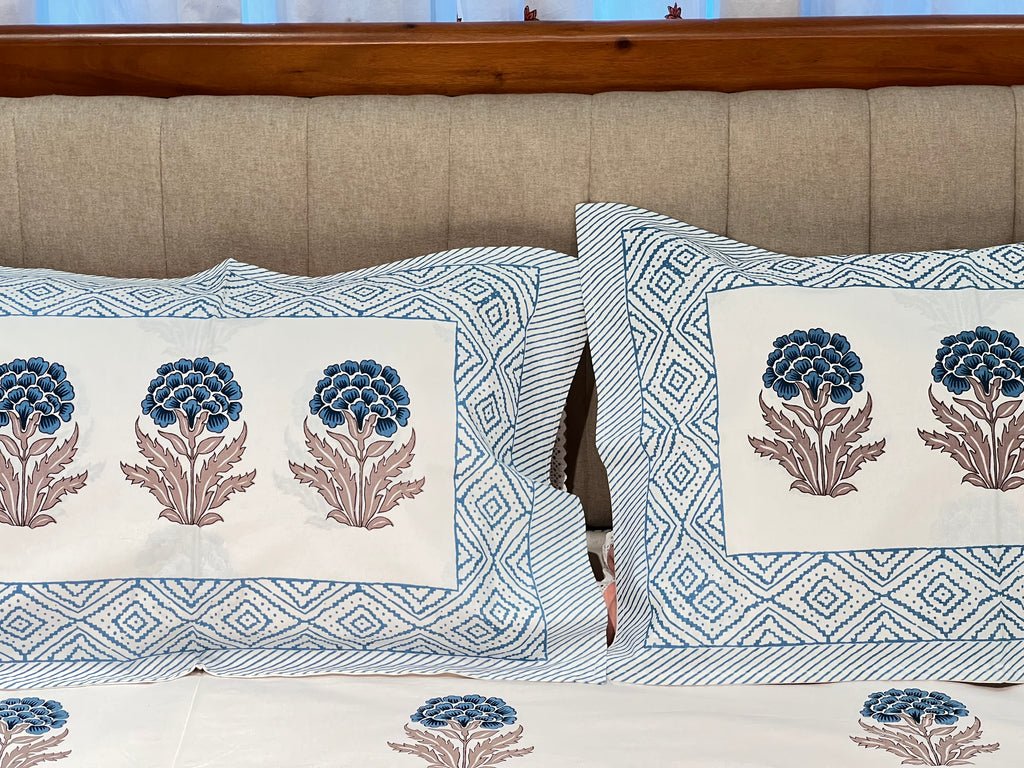 Block Print King Size Bedsheet