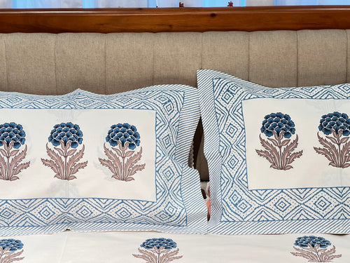 Block Print King Size Bedsheet