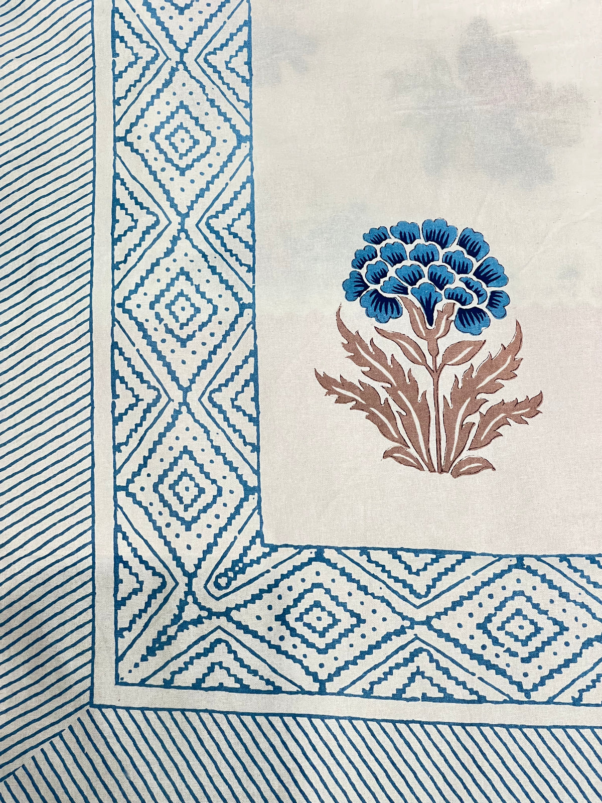 Block Print King Size Bedsheet